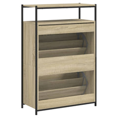 vidaXL Shoe Cabinet Sonoma Oak 0 6