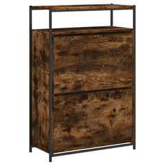 vidaXL Shoe Cabinet Smoked Oak Holds loads of shoes 4