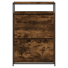 vidaXL Shoe Cabinet Smoked Oak Holds loads of shoes 5
