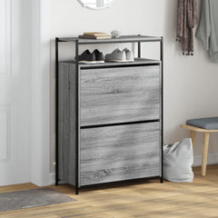 vidaXL Shoe Cabinet Grey Sonoma 3