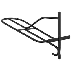 vidaXL Saddle Rack Wall Mounted Black Iron 6