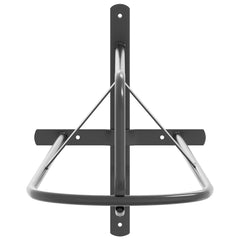 vidaXL Saddle Rack Wall Mounted Black Iron 4