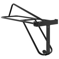 vidaXL Foldable Saddle Rack Wall Mounted Black Iron 6