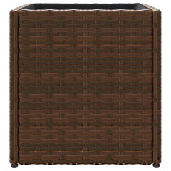 vidaXL Garden Planter Brown 36x30x32 cm Poly Rattan 6