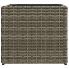 vidaXL Garden Planter Grey 36x30x32 cm Poly Rattan 5