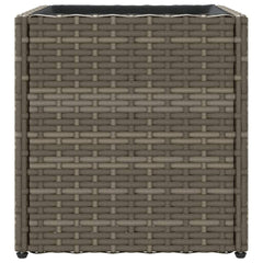 vidaXL Garden Planter Grey 36x30x32 cm Poly Rattan 6
