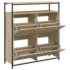 vidaXL Shoe Cabinet Sonoma Oak 4