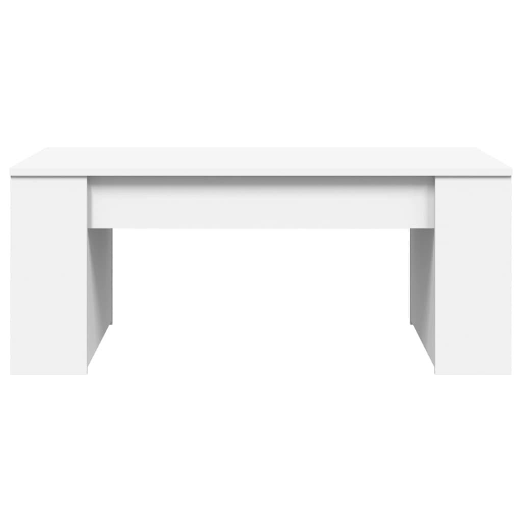 vidaXL Coffee Table White 102x55x42 cm Engineered Wood 4