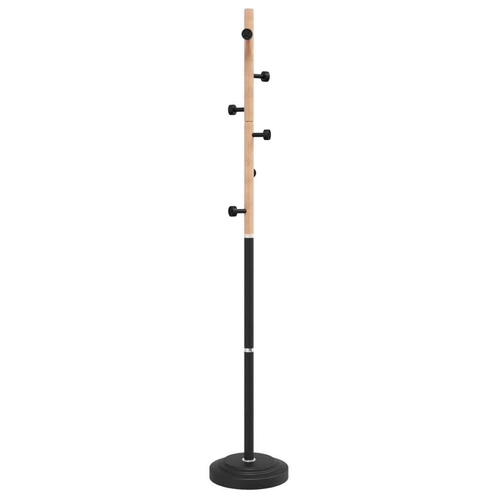 vidaXL Coat Stand Black 177 cm Powder-coated Iron 2