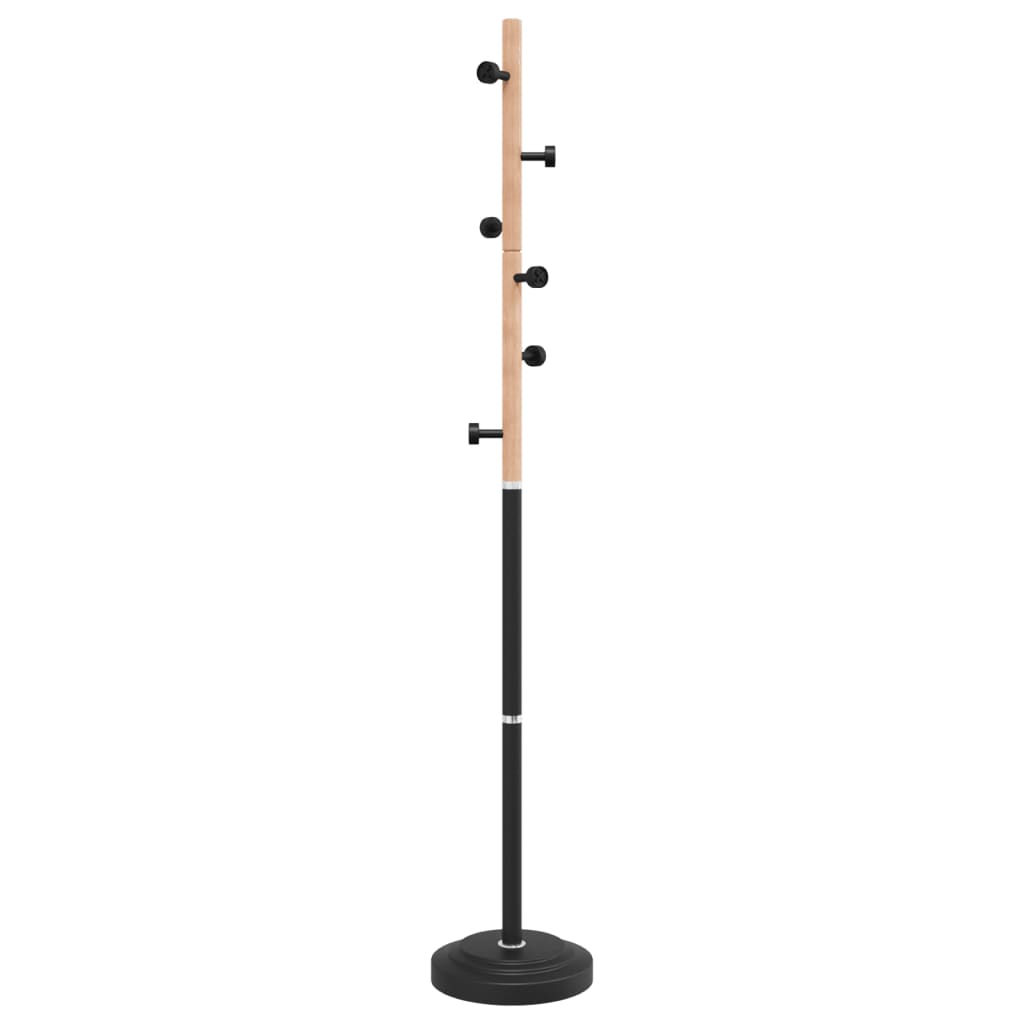 vidaXL Coat Stand Black 177 cm Powder-coated Iron 5