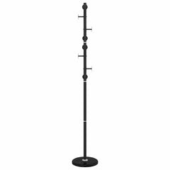 vidaXL Coat Stand Black 176 cm Powder-coated Iron 5