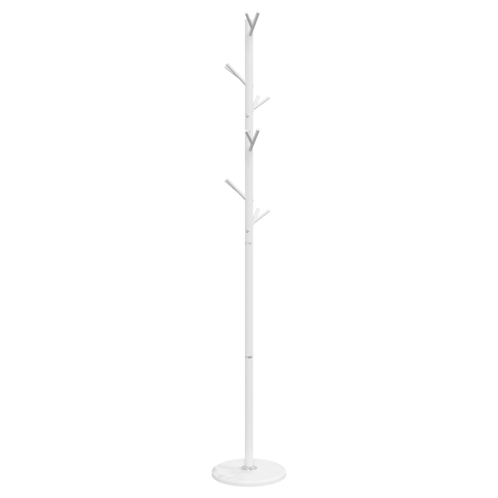vidaXL Coat Stand White 175 cm Powder-coated Iron 4