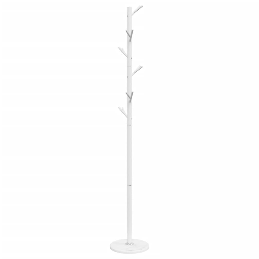 vidaXL Coat Stand White 175 cm Powder-coated Iron 5