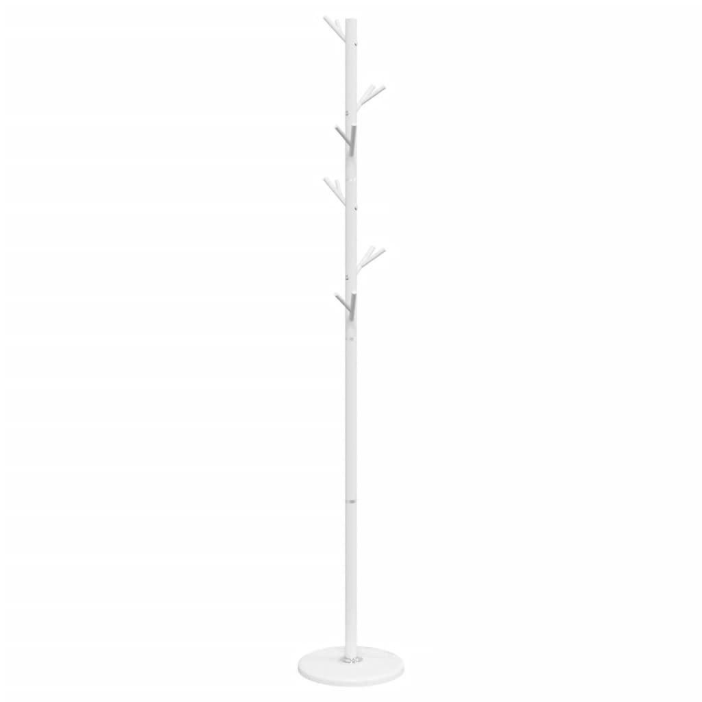 vidaXL Coat Stand White 175 cm Powder-coated Iron 6