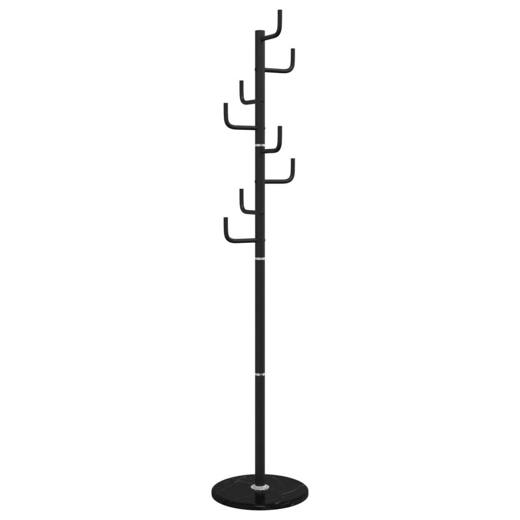 vidaXL Coat Stand Black 183 cm Powder-coated Iron 2