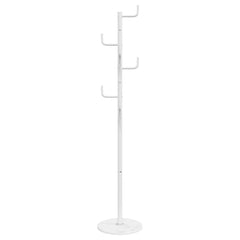 vidaXL Coat Stand White 183 cm Powder-coated Iron 5