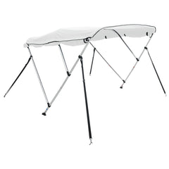 3-bow Bimini Top with Sidewalls without mesh White 183 x (154-167) x 137 cm