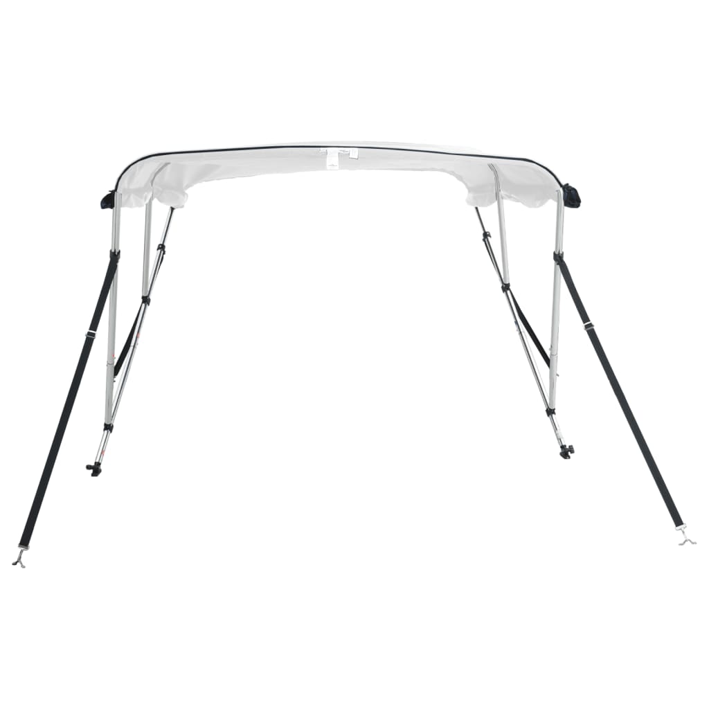 3-bow Bimini Top with Sidewalls without mesh White 183 x (154-167) x 137 cm