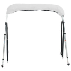 3-bow Bimini Top with Sidewalls without mesh White 183 x (154-167) x 137 cm
