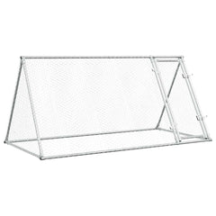 vidaXL Chicken Cage Silver 200x105x91 cm Galvanised Steel 2