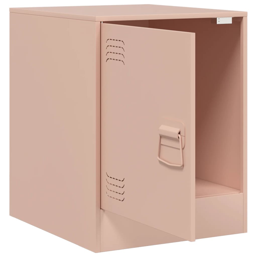 vidaXL Bedside Cabinets 2 pcs Pink 34.5x39x44 cm Steel 6