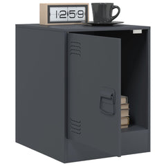 vidaXL Bedside Cabinets 2 pcs Anthracite 34.5x39x44 cm Steel 4