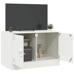 vidaXL TV Cabinet White 67x39x44 cm Steel 4