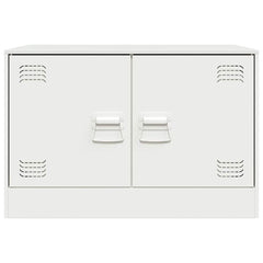 vidaXL TV Cabinet White 67x39x44 cm Steel 6