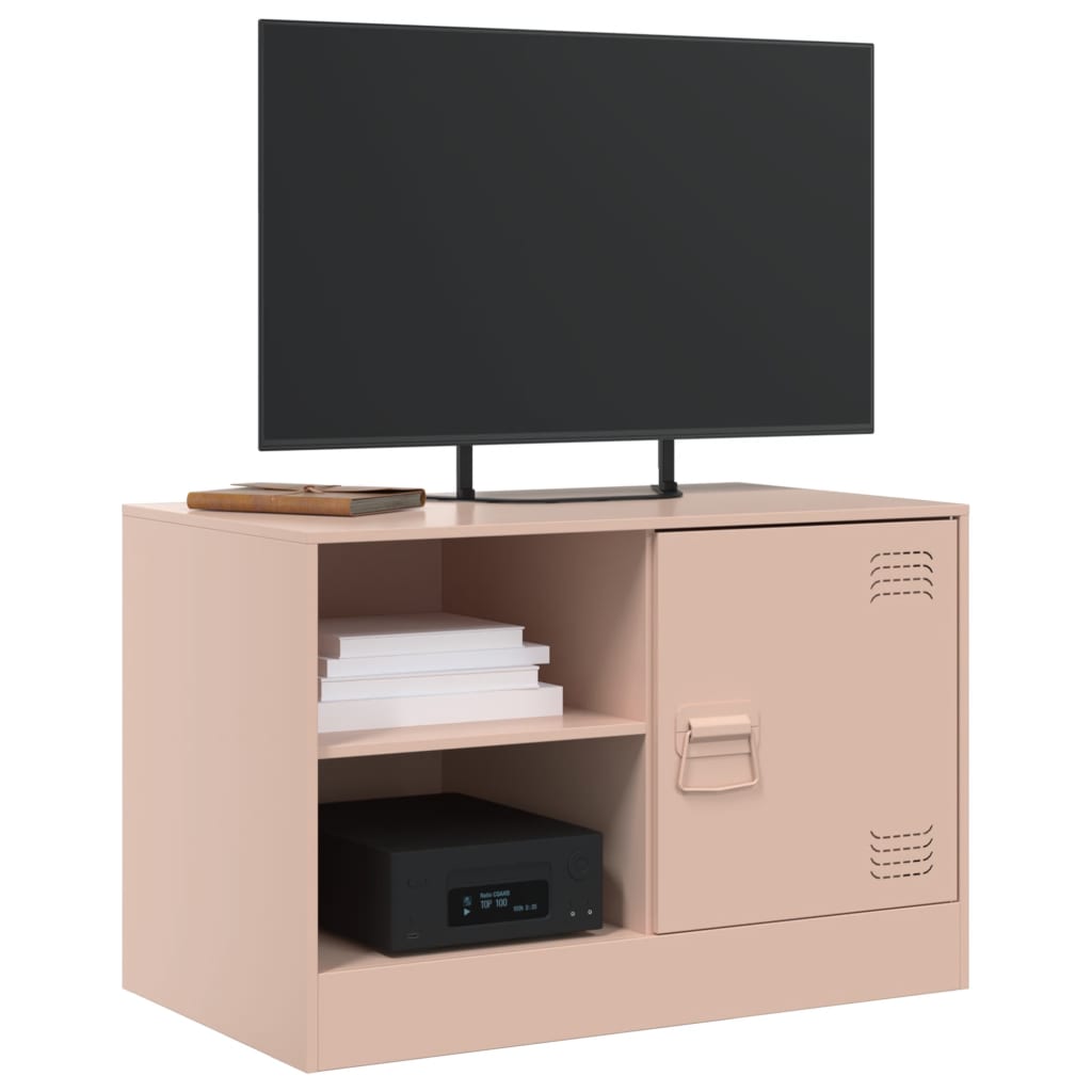 vidaXL TV Cabinet Pink 67x39x44 cm Steel 4