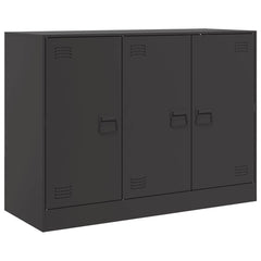 Sideboard 99x39x73 cm Steel Black