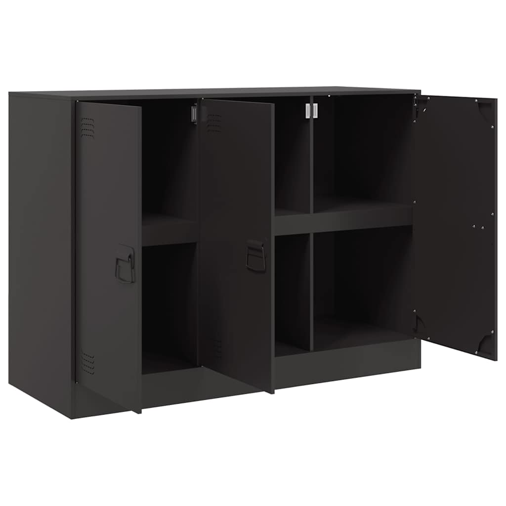 Sideboard 99x39x73 cm Steel Black