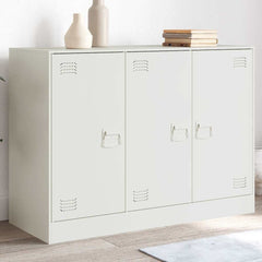 Sideboard 99x39x73 cm Steel White