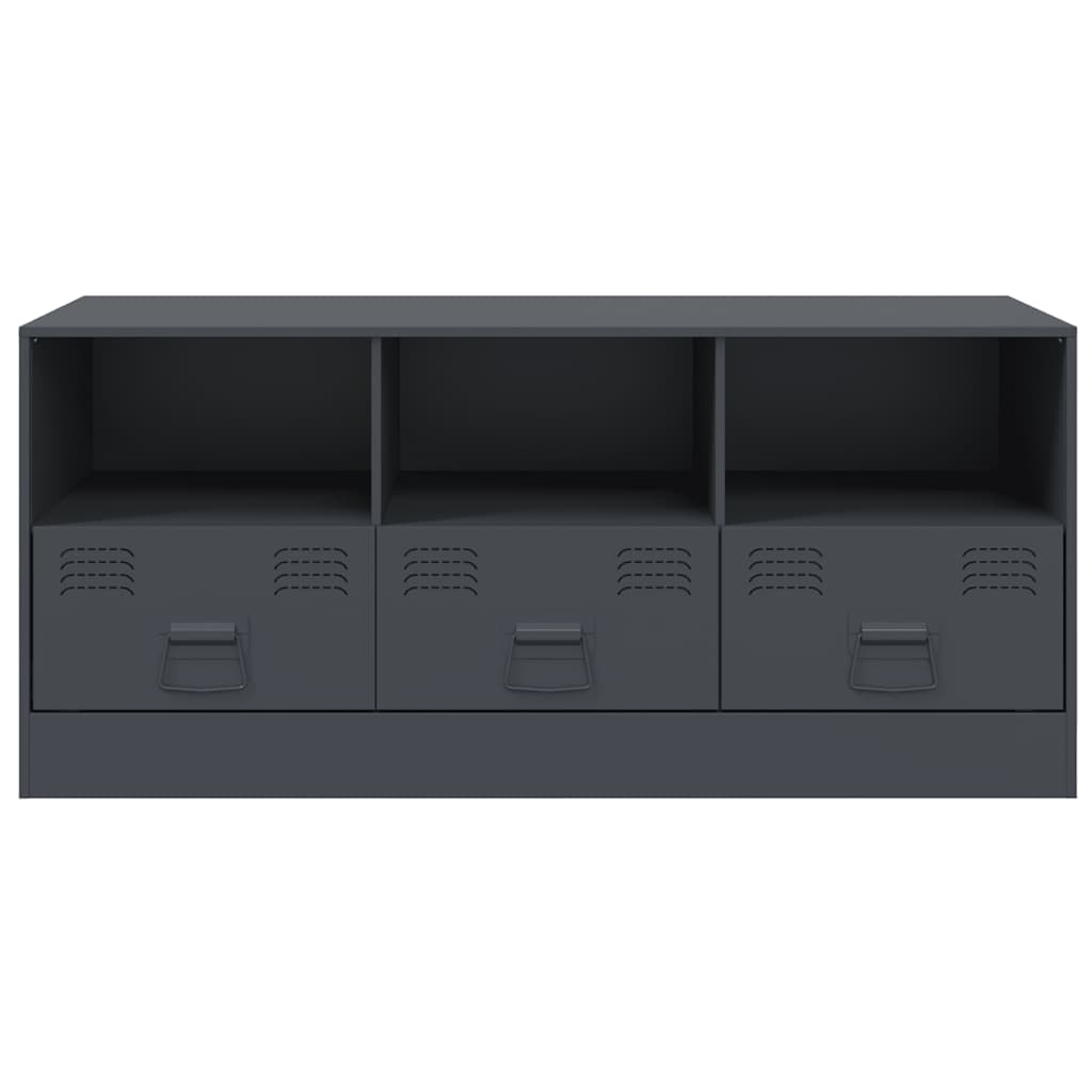 vidaXL TV Cabinet Anthracite 99x39x44 cm Steel 6