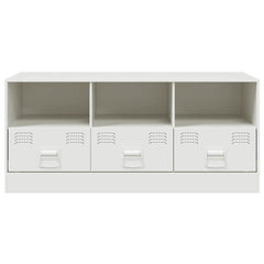 vidaXL TV Cabinet White 99x39x44 cm Steel 6