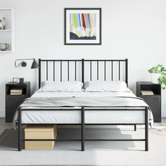 vidaXL Bedside Cabinet 34.5x39x62 cm Steel