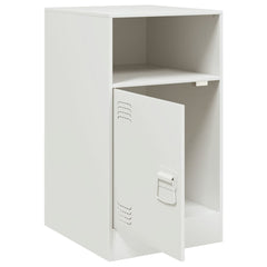 vidaXL Bedside Cabinets 2 pcs White 34.5x39x62 cm Steel 6