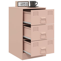 vidaXL Bedside Cabinets 2 pcs Pink 34.5x39x62 cm Steel 4