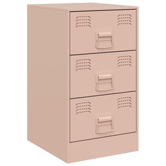 vidaXL Bedside Cabinets 2 pcs Pink 34.5x39x62 cm Steel 6