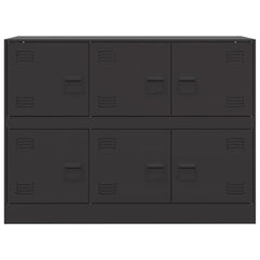 Sideboard 99x39x73 cm Steel Black