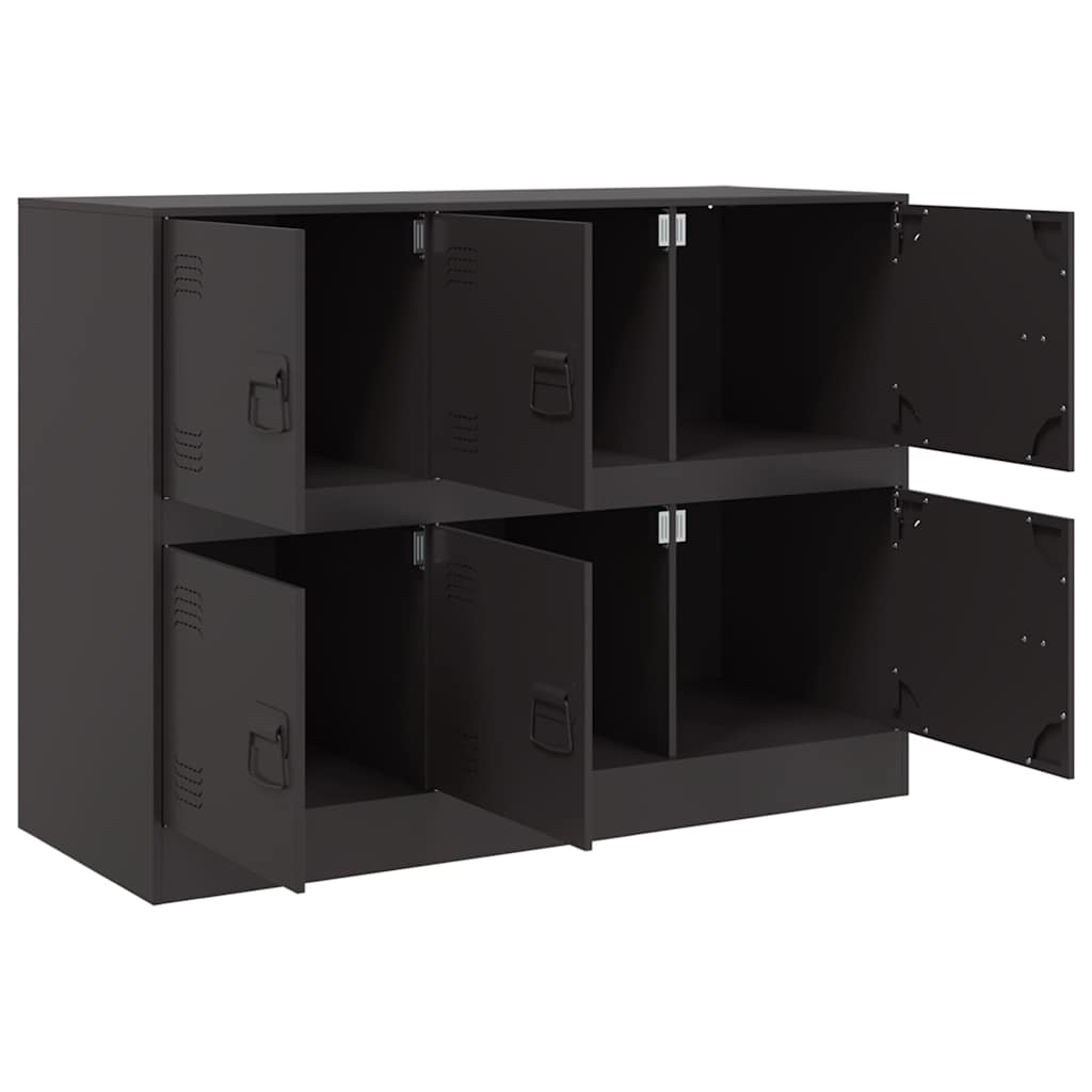 Sideboard 99x39x73 cm Steel Black