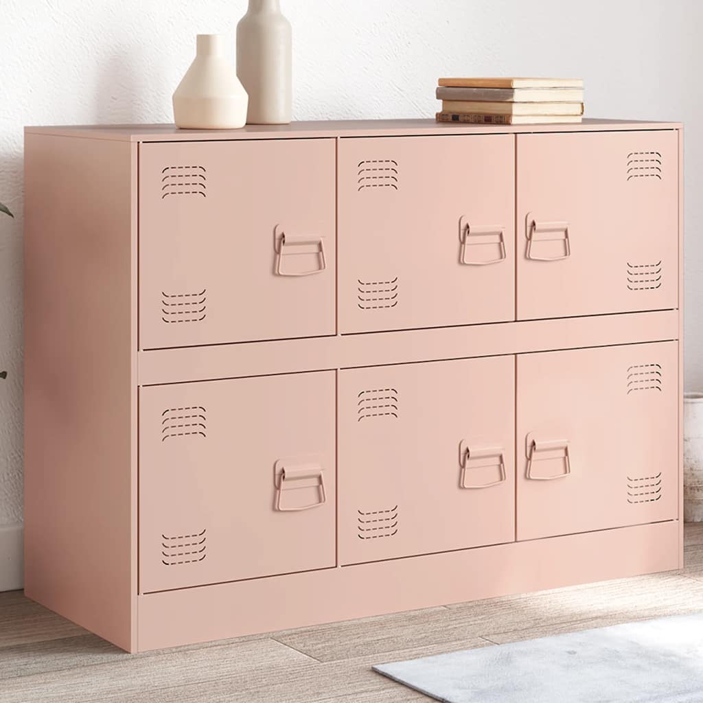 Sideboard 99x39x73 cm Steel Pink