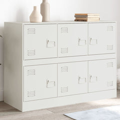Sideboard 99x39x73 cm Steel White