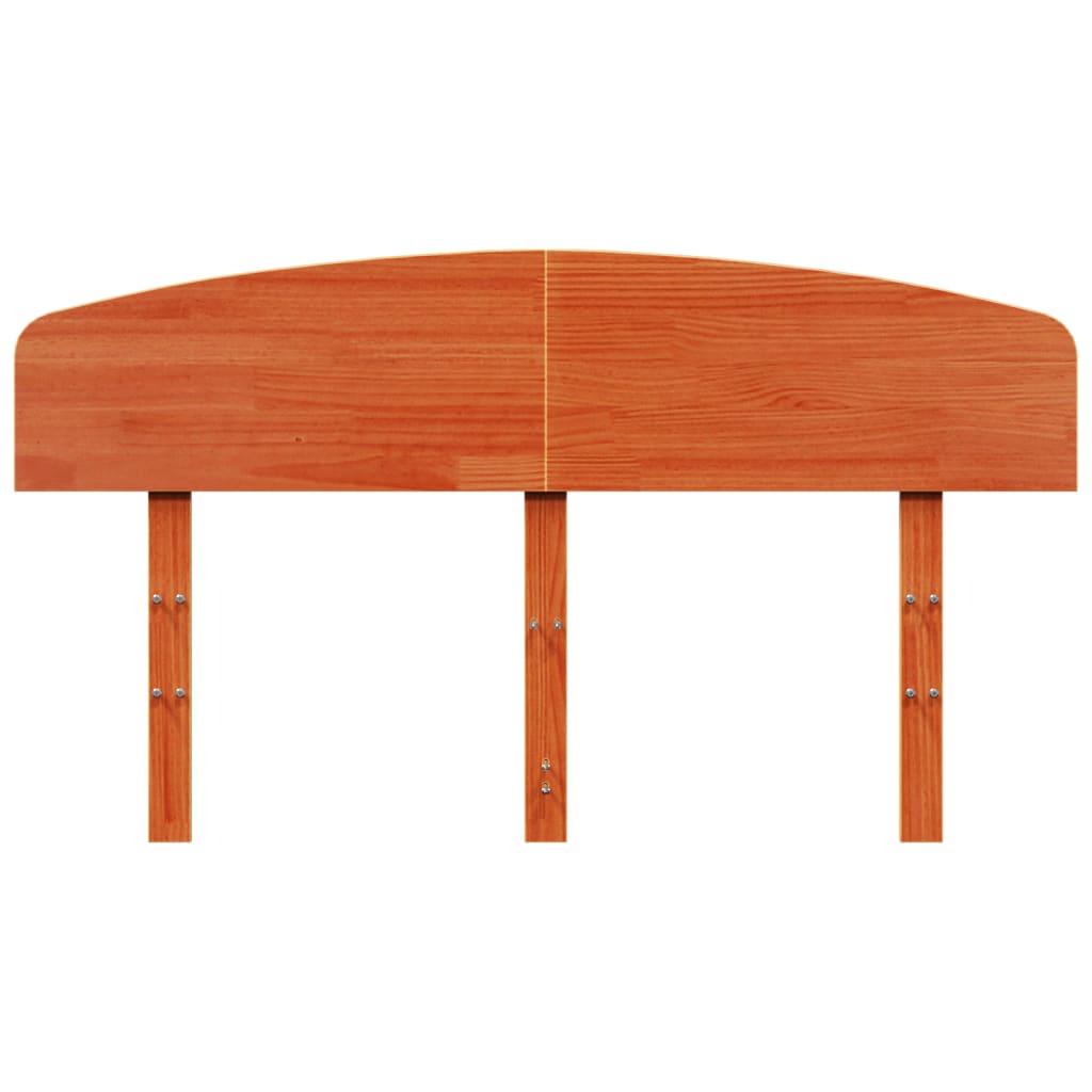 vidaXL Headboard Wax Brown 150 cm Solid Wood Pine 4