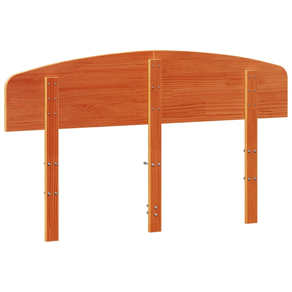 vidaXL Headboard Wax Brown 150 cm Solid Wood Pine 6