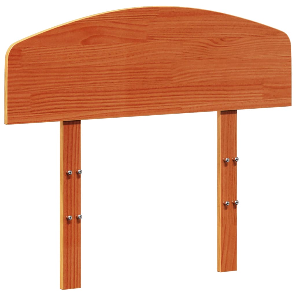 vidaXL Headboard Wax Brown 100 cm Solid Wood Pine 2