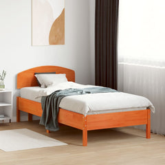 vidaXL Headboard Wax Brown 100 cm Solid Wood Pine 3