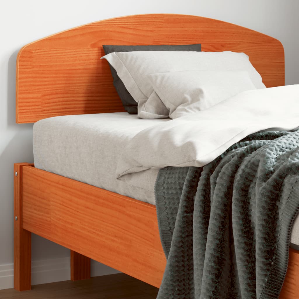 vidaXL Headboard Wax Brown 100 cm Solid Wood Pine 1