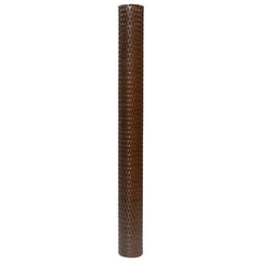 vidaXL Balcony Screen Brown and Black 300x90 cm Poly Rattan 4