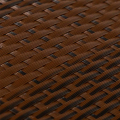 vidaXL Balcony Screen Brown and Black 500x90 cm Poly Rattan 6
