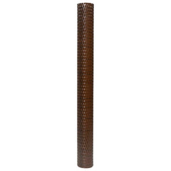 vidaXL Balcony Screen Brown and Black 600x80 cm Poly Rattan 4